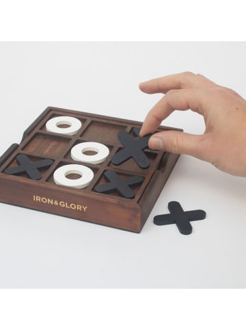 Luckies Original Gra planszowa "Tic-Tac-Toe" w kolorze brązowym - 8+