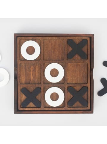 Luckies Original Bordspel ''Tic-Tac-Toe'' bruin - vanaf 8 jaar