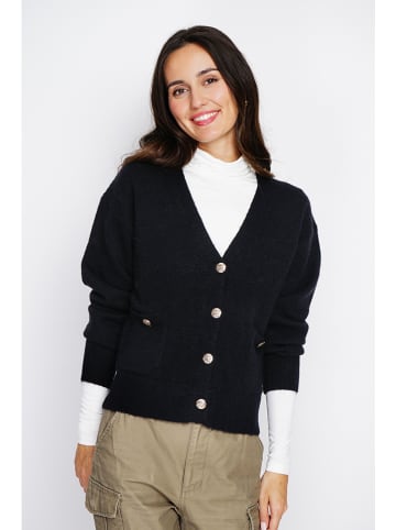ASSUILI Kaschmir-Cardigan in Schwarz