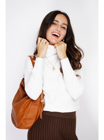 ASSUILI Rollkragenpullover in Weiß