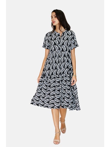 ASSUILI Kleid in Schwarz/ Weiß