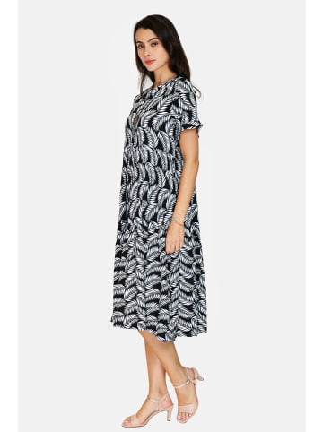 ASSUILI Kleid in Schwarz/ Weiß