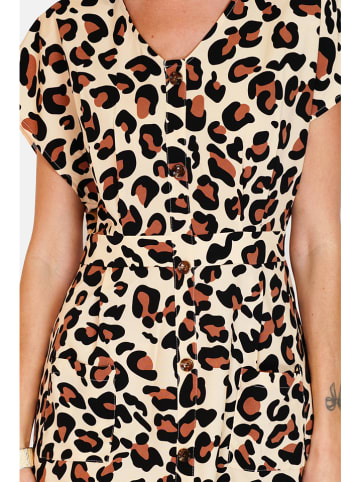 ASSUILI Sukienka w kolorze beżowo-jasnobrązowym