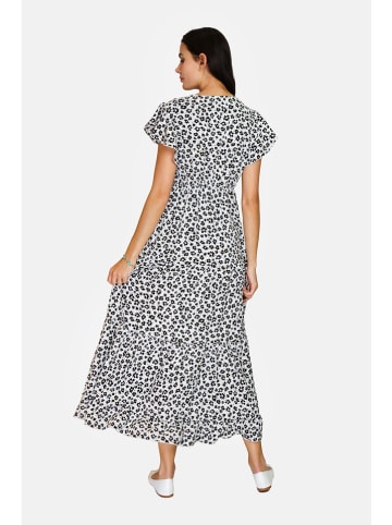 ASSUILI Kleid in Weiß/ Schwarz