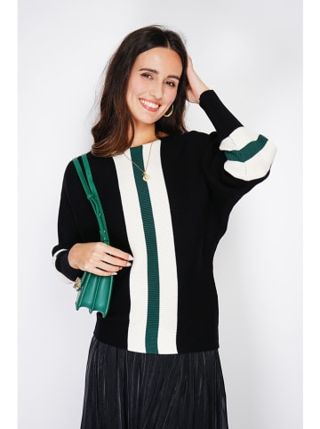 ASSUILI Kaszmirowy sweter w kolorze czarnym