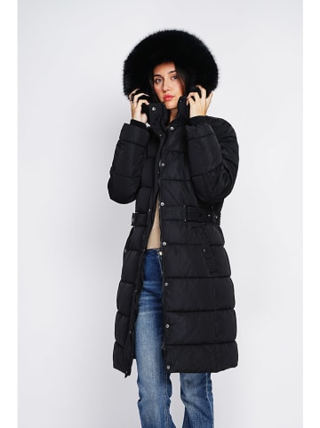 ASSUILI Płaszcz zimowy w kolorze czarnym