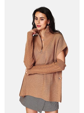 ASSUILI Ocieplacze w kolorze jasnobrązowym na ręce