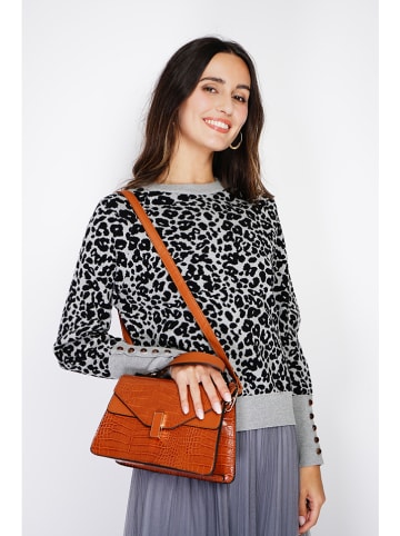 ASSUILI Pullover in Schwarz/ Grau