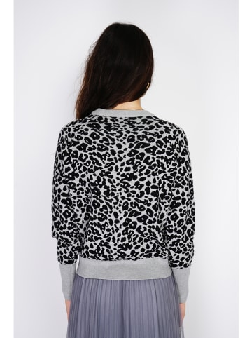 ASSUILI Sweter w kolorze czarno-szarym