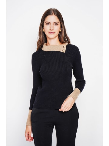 ASSUILI Pullover in Schwarz