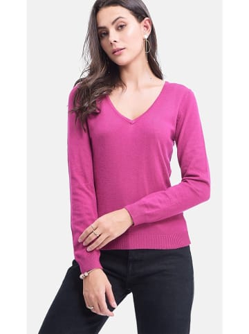 ASSUILI Pullover in Fuchsia