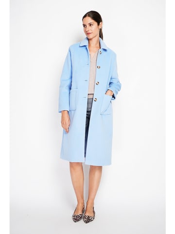 ASSUILI Płaszcz przejściowy w kolorze błękitnym