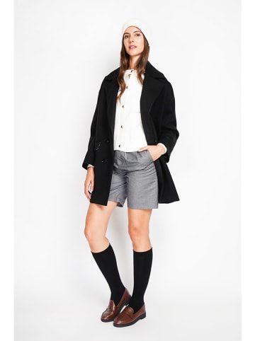 ASSUILI Płaszcz przejściowy w kolorze czarnym