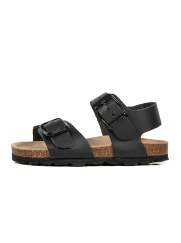 BABUNKERS Family Leder-Sandalen in Schwarz