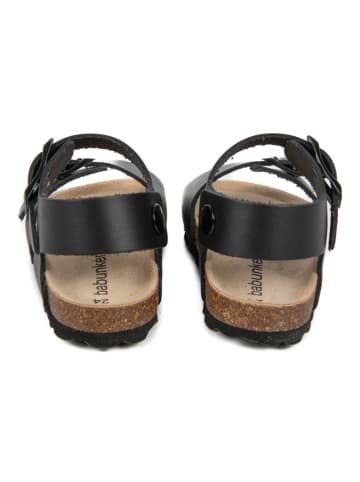 BABUNKERS Family Leder-Sandalen in Schwarz