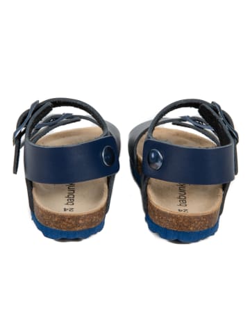 BABUNKERS Family Leren sandalen donkerblauw