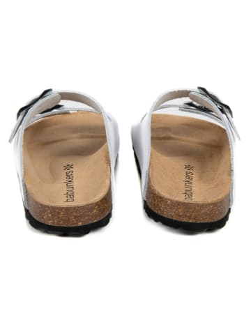 BABUNKERS Family Leren slippers wit
