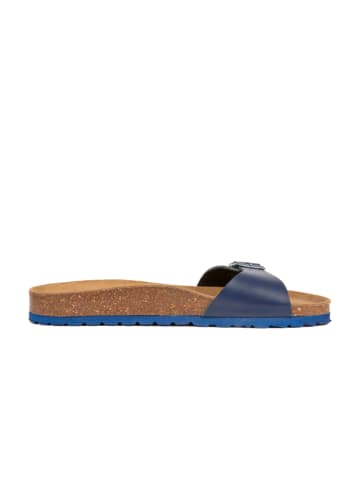 BABUNKERS Family Leren slippers donkerblauw