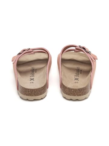 BABUNKERS Family Leder-Pantoletten in Rosa