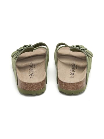 BABUNKERS Family Leder-Pantoletten in Grün