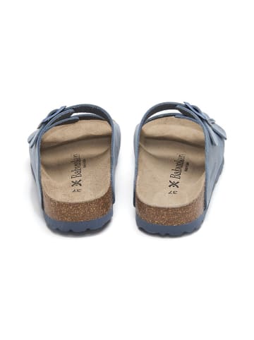 BABUNKERS Family Leren slippers lichtblauw