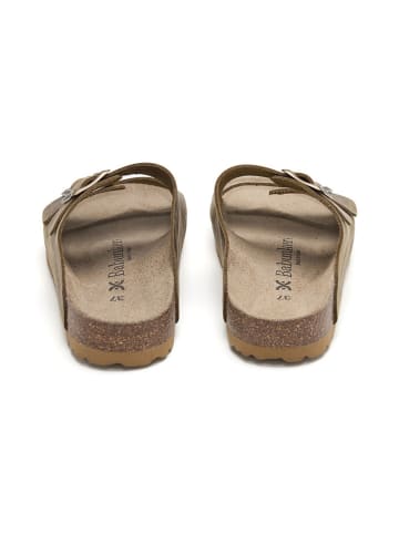 BABUNKERS Family Leren slippers bruin