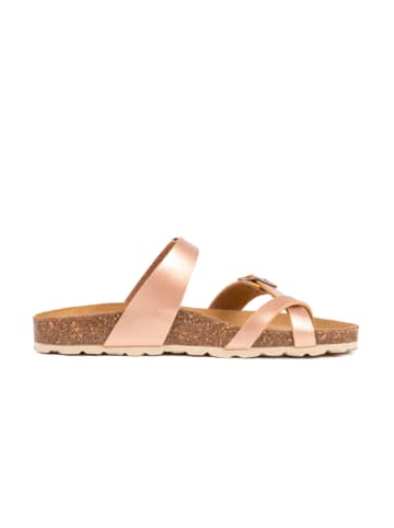 BABUNKERS Family Teenslippers koperkleurig