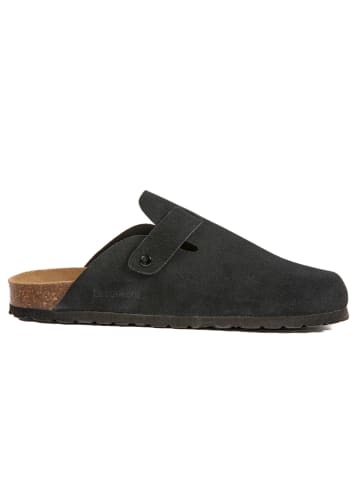 BABUNKERS Family Leren clogs zwart