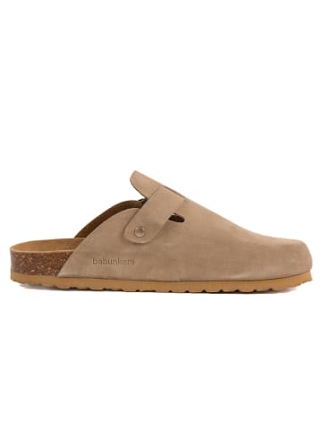 BABUNKERS Family Leder-Clogs in Beige