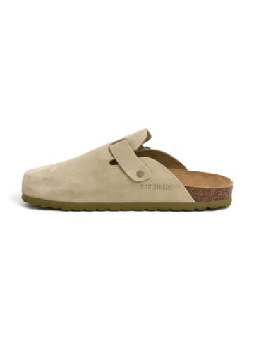 BABUNKERS Family Leren clogs beige