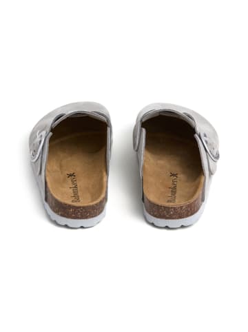 BABUNKERS Family Leder-Clogs in Grau
