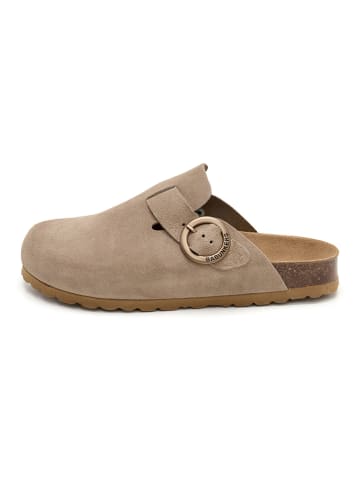 BABUNKERS Family Leren clogs beige