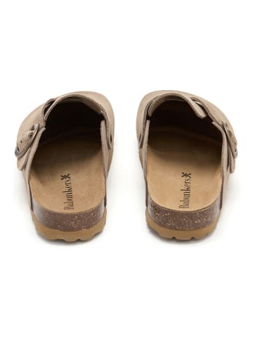 BABUNKERS Family Leren clogs beige