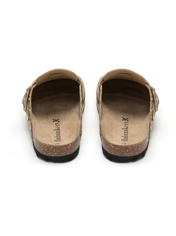 BABUNKERS Family Clogs in Beige/ Anthrazit