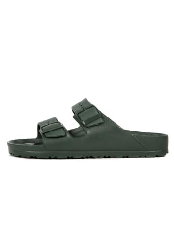 BABUNKERS Family Klapki w kolorze zielonym