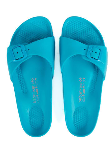 BABUNKERS Family Slippers lichtblauw