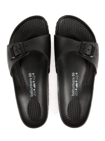 BABUNKERS Family Slippers zwart