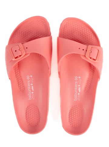 BABUNKERS Family Pantoletten in Rosa