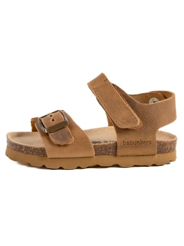 BABUNKERS Family Leren sandalen bruin