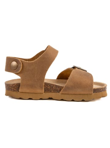 BABUNKERS Family Leder-Sandalen in Braun