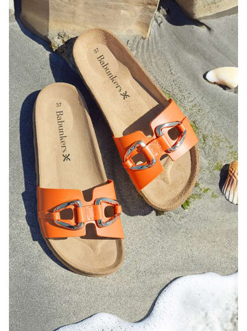 BABUNKERS Family Leder-Pantoletten in Orange
