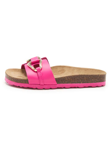 BABUNKERS Family Leren slippers roze