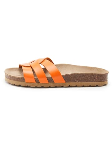 BABUNKERS Family Leren slippers oranje