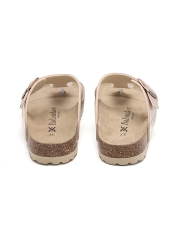 BABUNKERS Family Leren teenslippers lichtroze in Rosa