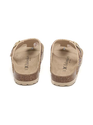 BABUNKERS Family Teenslippers goudkleurig
