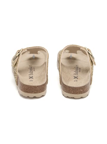 BABUNKERS Family Teenslippers goudkleurig