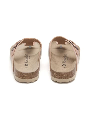 BABUNKERS Family Leder-Zehentrenner in Rosa