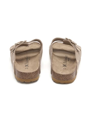 BABUNKERS Family Leren slippers beige