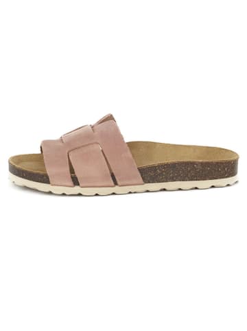 BABUNKERS Family Leren slippers lichtroze