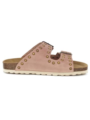 BABUNKERS Family Leren slippers lichtroze